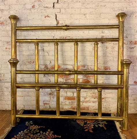 simmons antique brass bed with metal box springs|Antique American Brass Double Bed Frame From .